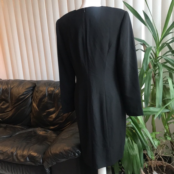 Gorgeous black dress with buttons and sleeves! - Picture 2 of 8